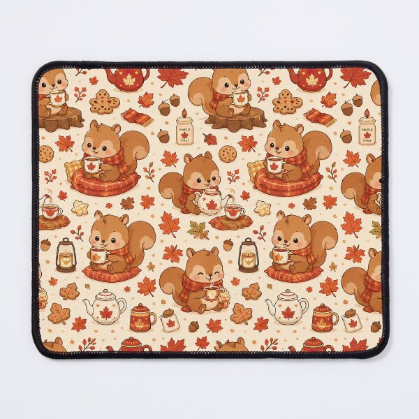Item preview, Cute Squirrel Maple Tea Cozy Kawaii Pattern designed and sold by Soft Berry Studio.