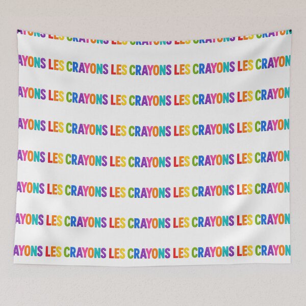 Item preview, Les Crayons | French Classroom Typography designed and sold by Novel Works Studio.