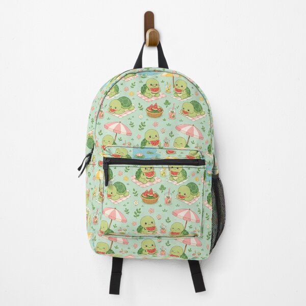 Item preview, Cute Turtle Watermelon Picnic Kawaii Pattern designed and sold by Soft Berry Studio.