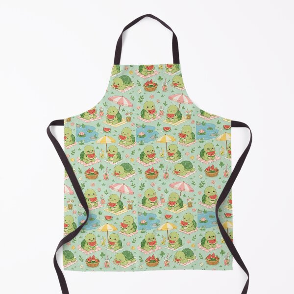 Item preview, Cute Turtle Watermelon Picnic Kawaii Pattern designed and sold by Soft Berry Studio.