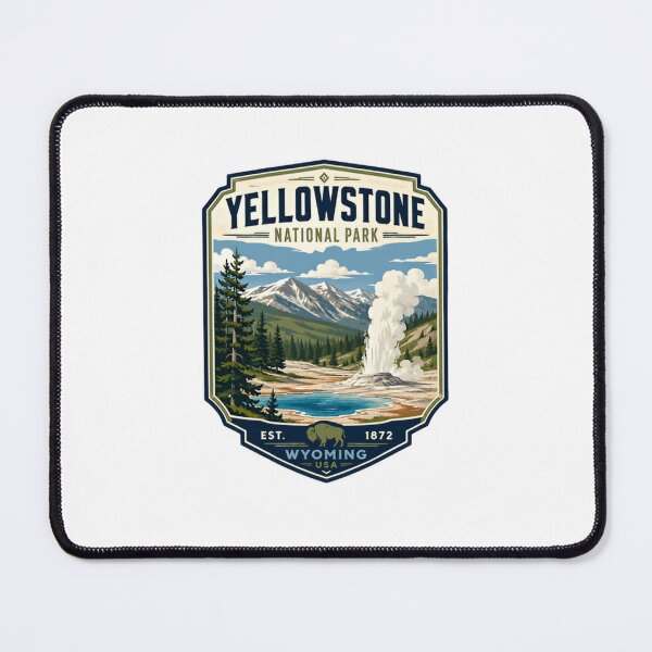 Item preview, Yellowstone National Park Wyoming USA Est 1872 Travel Outdoors Explorer designed and sold by RetroMini2026.