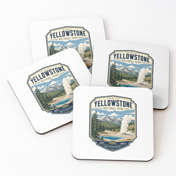 Item preview, Yellowstone National Park Wyoming USA Est 1872 Travel Outdoors Explorer designed and sold by RetroMini2026.