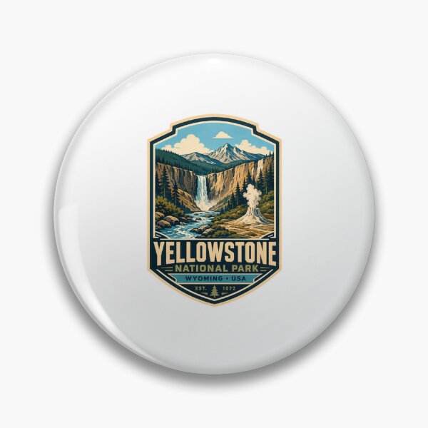 Item preview, Yellowstone National Park Wyoming USA Est. 1872 Travel Souvenir Park Explorer designed and sold by RetroMini2026.