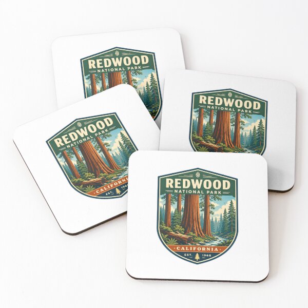 Item preview, Redwood National Park California Est. 1968 US National Park Travel Souvenir designed and sold by RetroMini2026.