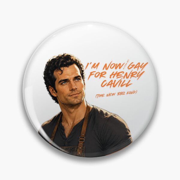 Item preview, I Am Now (a little bit) Gay for Henry Cavill (BBQ King) Funny BBQ & Warhammer T-Shirt designed and sold by RocknRollMunkey.