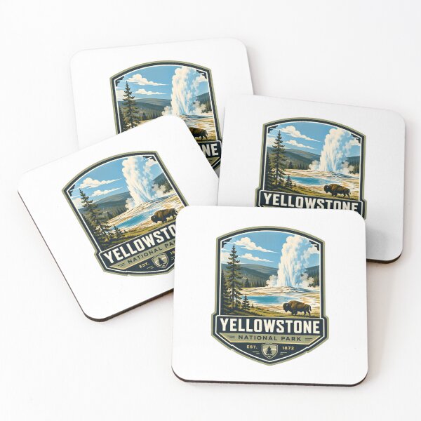 Item preview, Yellowstone National Park Est. 1872 National Parks Travel Souvenir designed and sold by RetroMini2026.