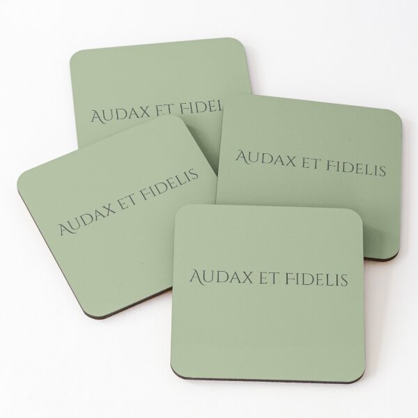 Item preview, Audax et Fidelis | Bold and Faithful | Classical Latin Motto designed and sold by semenol.