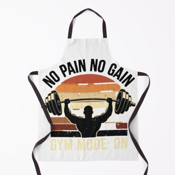 Item preview, No Pain No Gain Gym Mode On – Vintage Fitness T-Shirt with Dumbbells | Motivational Workout Tee for Men & Women designed and sold by Kreativio.