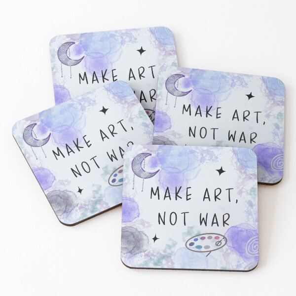 Item preview, Make Art Not War designed and sold by WhimsicalCreations.