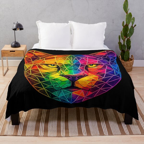 Item preview, Geometric Art: Colorful, abstract, and minimalist design, ideal for cat lovers and art enthusiasts. designed and sold by Geometric Art..