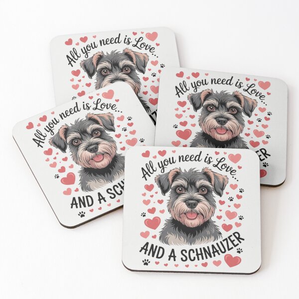Item preview, All You Need is Love… and a Schnauzer designed and sold by 123ks.