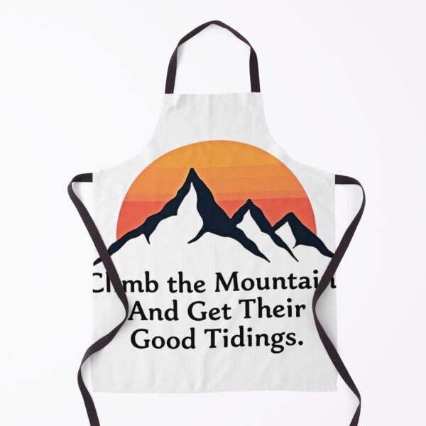 Item preview, Climb the Mountains And Get Their Good Tidings – Modern Adventure Badge Mountain Design designed and sold by GabeMountainArt.