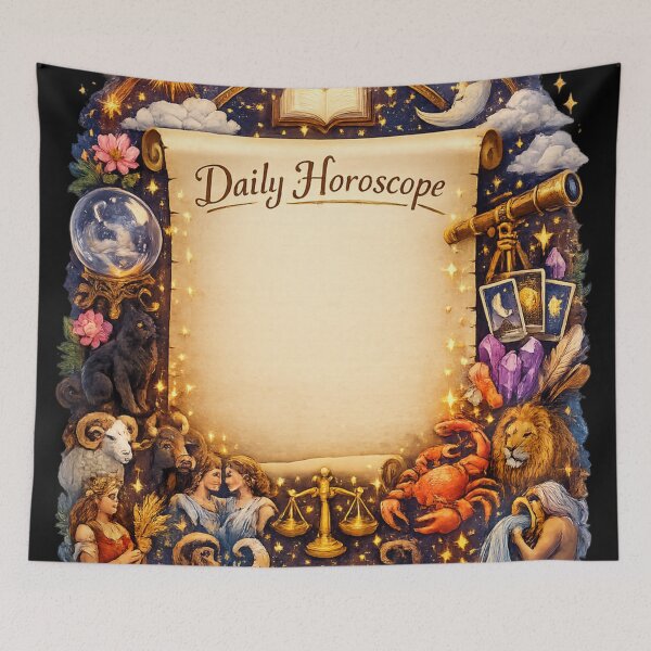 Item preview, Daily Horoscope Scroll Zodiac Astrology | Celestial Fortune Journal Design designed and sold by irfanshikh.
