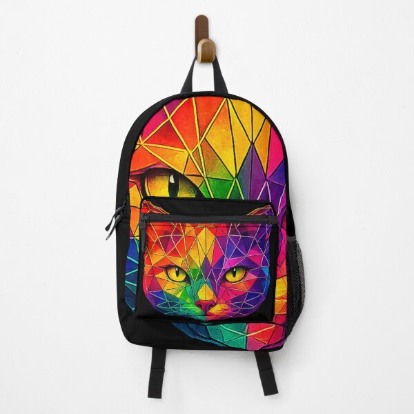 Item preview, Colorful Geometric Cat Face Artwork designed and sold by Geometric Art..