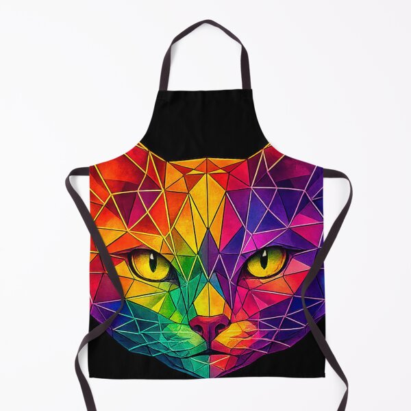 Item preview, Colorful Geometric Cat Face Artwork designed and sold by Geometric Art..