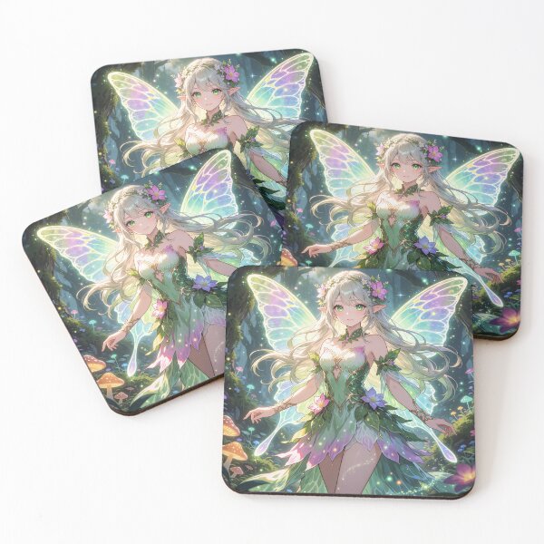 Item preview, Enchanting Forest Fairy with Glowing Wings designed and sold by CooksCreators.