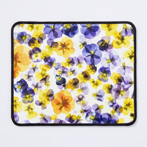 Item preview, Pressed Pansy Flowers Pattern Cute Purple and Yellow Floral Botanical Art designed and sold by Elżbieta Kaps.