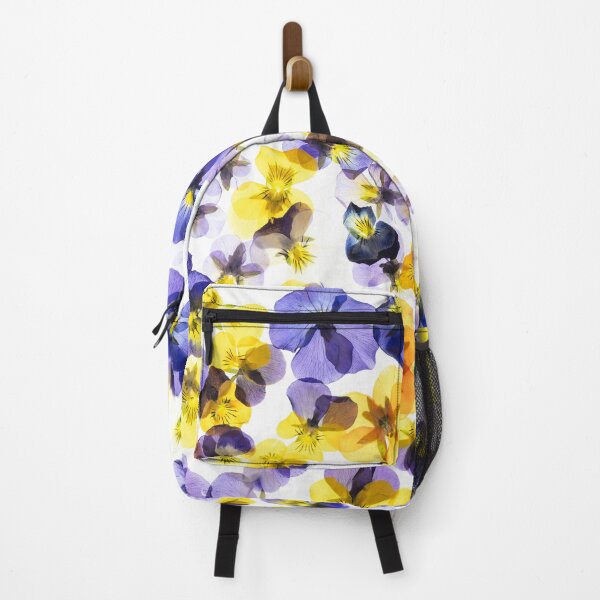 Item preview, Pressed Pansy Flowers Pattern Cute Purple and Yellow Floral Botanical Art designed and sold by Elżbieta Kaps.