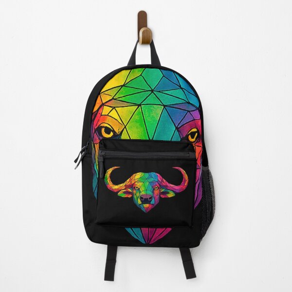 Item preview, Colorful Geometric Buffalo Head Art designed and sold by Geometric Art..