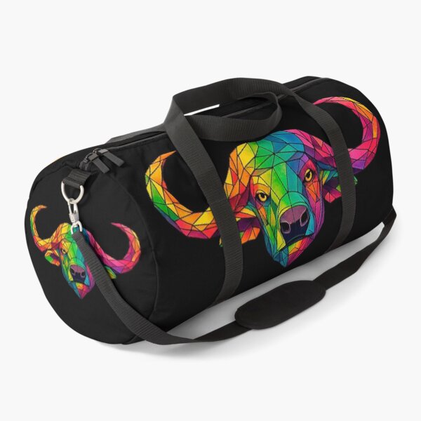 Item preview, Colorful Geometric Buffalo Head Art designed and sold by Geometric Art..
