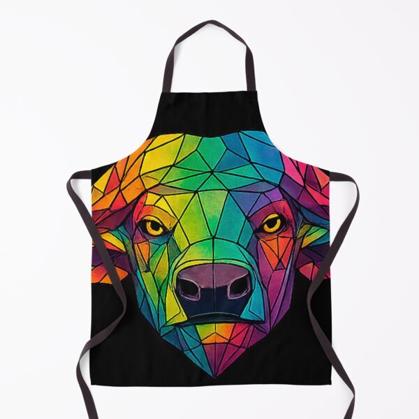 Item preview, Colorful Geometric Buffalo Head Art designed and sold by Geometric Art..