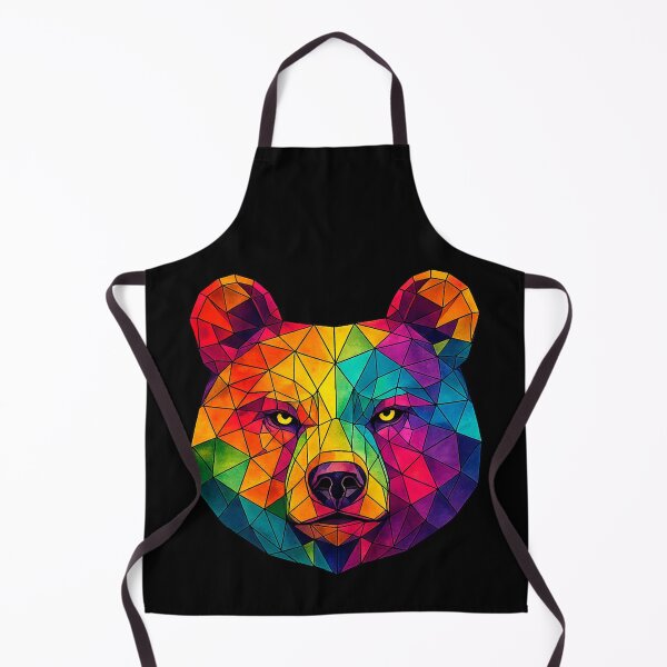 Item preview, Colorful Geometric Bear Head Art designed and sold by Geometric Art..