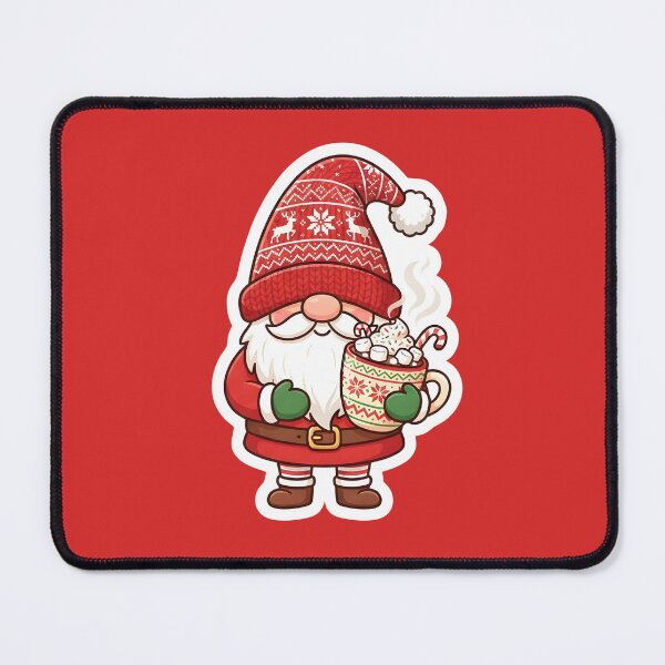 Item preview, Cute Christmas Gnome Hot Chocolate Holiday Sticker designed and sold by Raw Tigers.