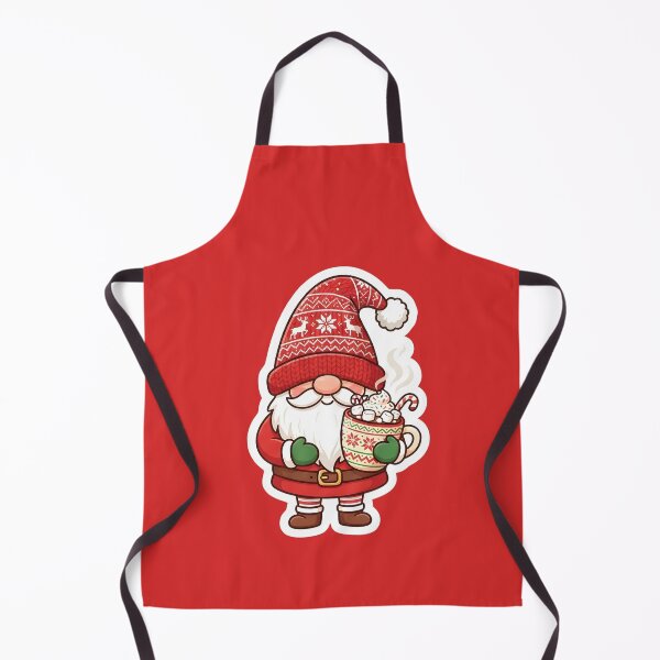 Item preview, Cute Christmas Gnome Hot Chocolate Holiday Sticker designed and sold by Raw Tigers.