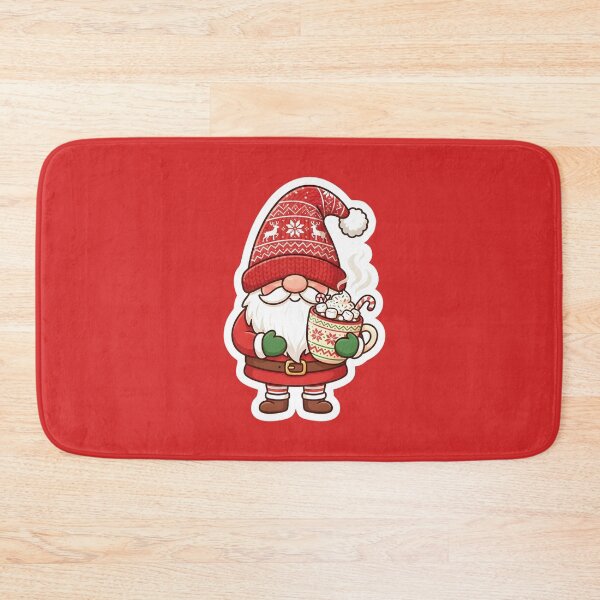 Item preview, Cute Christmas Gnome Hot Chocolate Holiday Sticker designed and sold by Raw Tigers.