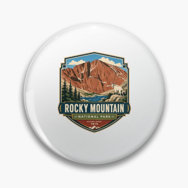 Item preview, Rocky Mountain National Park Established 1915 Mountain Goat Hiking Outdoors Traveler designed and sold by RetroMini2026.