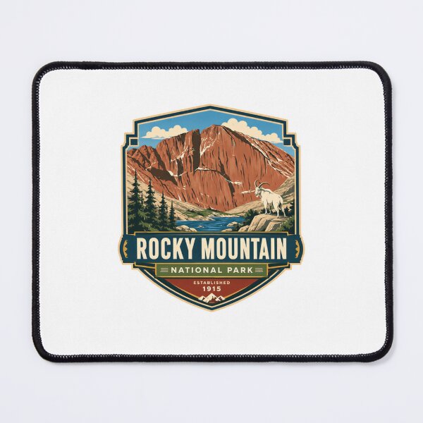 Item preview, Rocky Mountain National Park Established 1915 Mountain Goat Hiking Outdoors Traveler designed and sold by RetroMini2026.