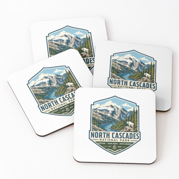 Item preview, North Cascades National Park Wild Peaks Glacial Waters Endless Wilderness Est 1968 Hiker Nature Explorer designed and sold by RetroMini2026.