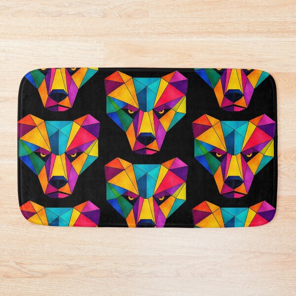 Item preview, Colorful Polygonal Geometric Bear designed and sold by Geometric Art..