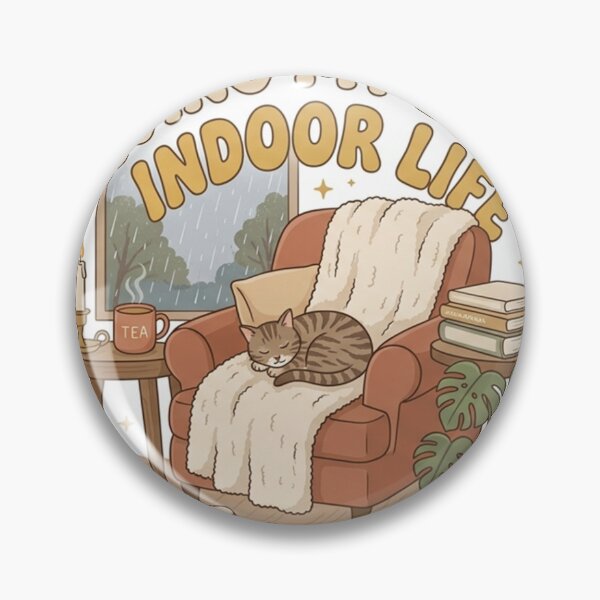 Item preview, Living My Best Indoor Life Cozy Rainy Day Aesthetic designed and sold by SpaceformStudio.