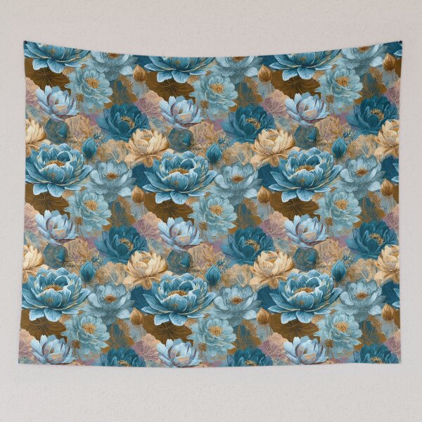Item preview, Graceful Lotus Flower  - Flower Garden Pattern - Retirement Gifts For Grandma designed and sold by RoyalStarsPatts.