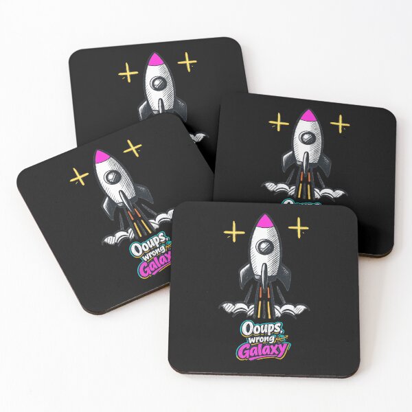 Item preview, Oops False Galaxy Rocket | Funny cute space rocket design for space lovers designed and sold by Rocket&Stars.
