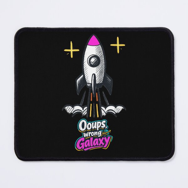 Item preview, Oops False Galaxy Rocket | Funny cute space rocket design for space lovers designed and sold by Rocket&Stars.