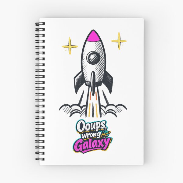 Item preview, Oops False Galaxy Rocket | Funny cute space rocket design for space lovers designed and sold by Rocket&Stars.