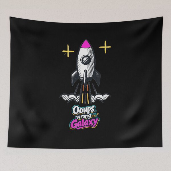 Item preview, Oops False Galaxy Rocket | Funny cute space rocket design for space lovers designed and sold by Rocket&Stars.