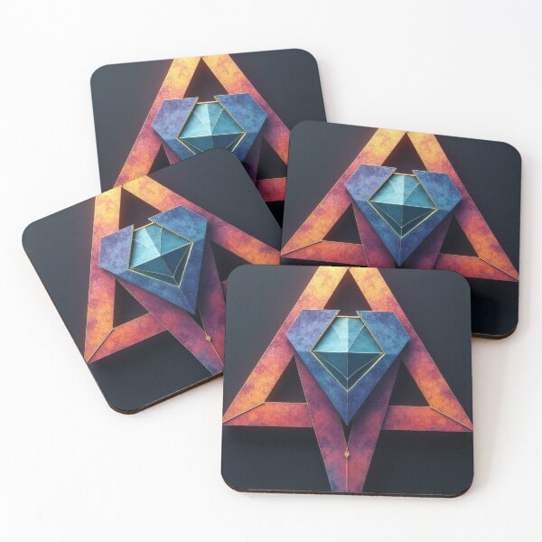Item preview, Geometric symbol with gemstone and flames designed and sold by Mianku | Für das Leben.