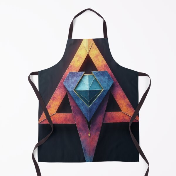 Item preview, Geometric symbol with gemstone and flames designed and sold by Mianku | Für das Leben.