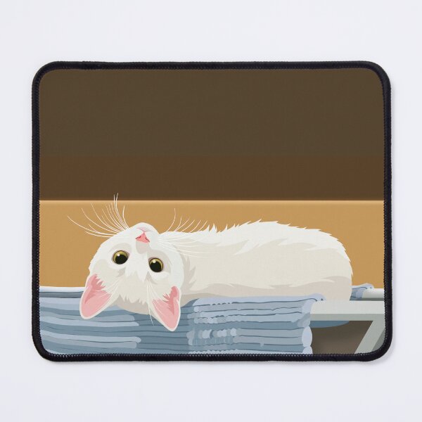 Item preview, White kitten resting designed and sold by NorthNook.
