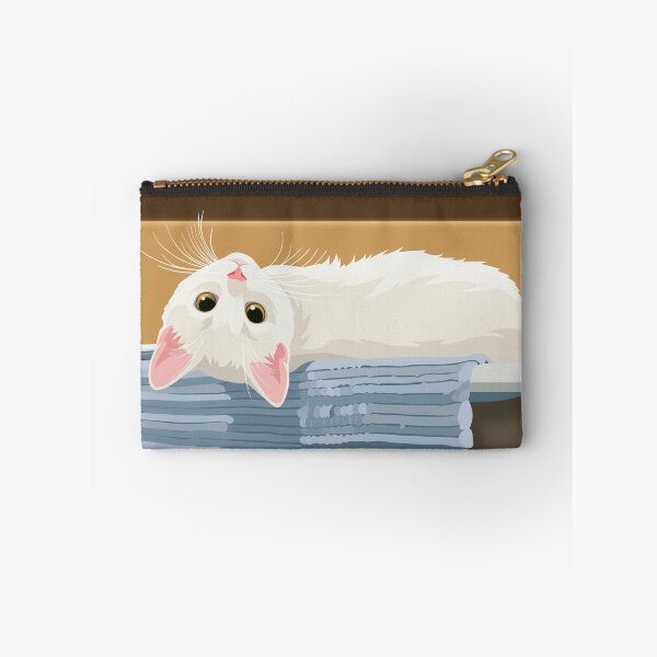 Item preview, White kitten resting designed and sold by NorthNook.