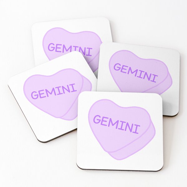 Item preview, Gemini Purple Candy Heart Sweet Heart Cute designed and sold by SlimyFish.