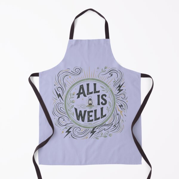 Item preview, All Is Well Vintage Typography T-Shirt | Minimalist Lantern Nature Quote | Inspirational Retro Aesthetic Design designed and sold by Bhaskar Digital Art.