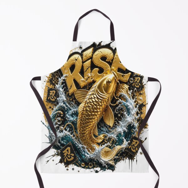 Item preview, Golden Koi Fish Rise | Bold Japanese Streetwear Design-KoiFish #GoldenKoi # designed and sold by mo-carnival.