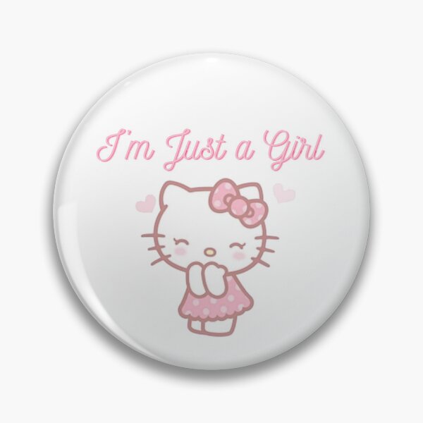 Item preview, I am just a girl in cute hello kitty emote designed and sold by A to Z.