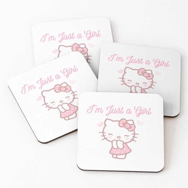 Item preview, I am just a girl in cute hello kitty emote designed and sold by A to Z.