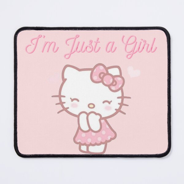 Item preview, I am just a girl in cute hello kitty emote designed and sold by A to Z.