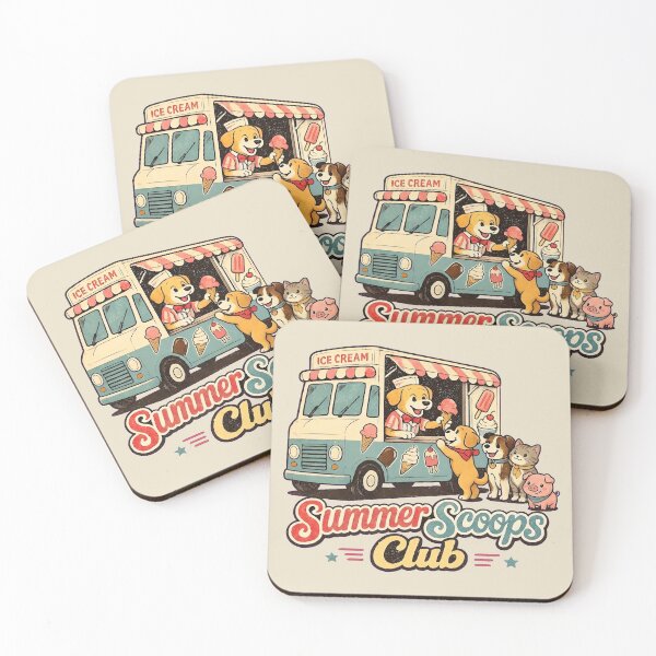 Item preview, Summer Scoops Club - Vintage Ice Cream Truck designed and sold by radiogalaxy.